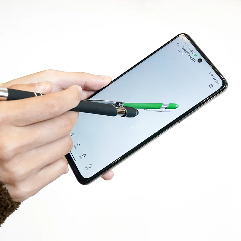 High Quality Black Ink Pen Eco Friendly Mental Press Pen Can Used On Touch Screen Permanent School Pen with Customer Logo