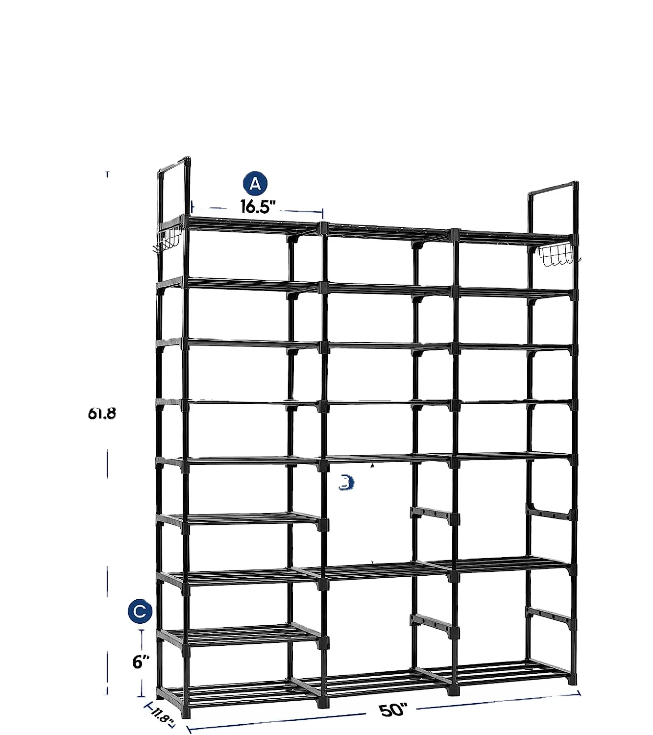 Multifunctional Diy Plastic Shoe Storage Rack Entryway Shoe Display Racks Shelf For Home