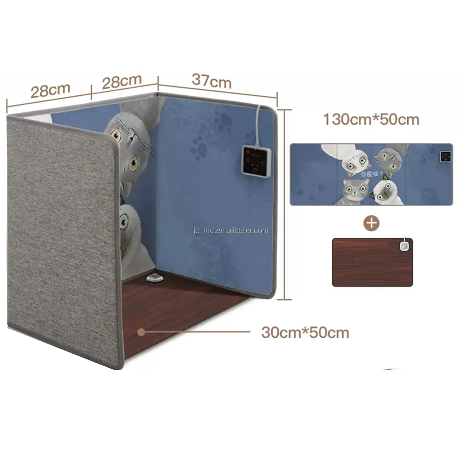 PSE certificate Electric AC Foot Warmer Health Care Folding Panel Heaters Far Infrared Panel Heater for Old Man Lady Child Pet