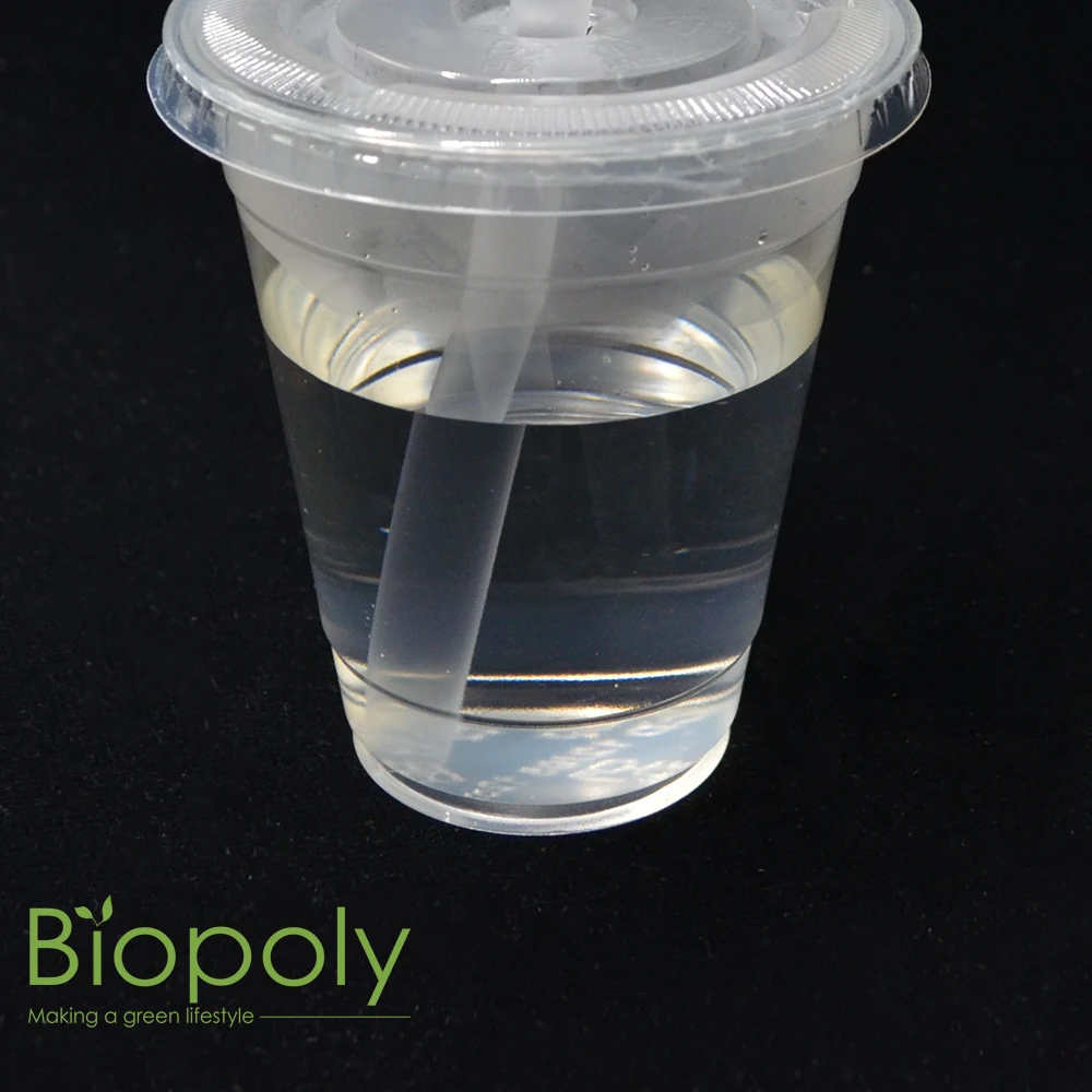  pla biodegradable transparent juice wine cold
