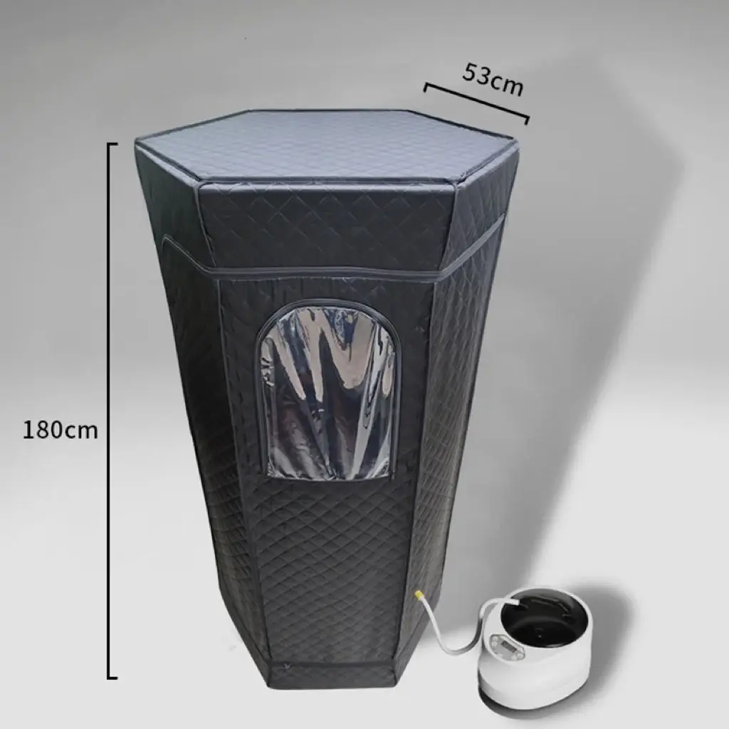 Steam Sauna Tent Home Portable 2 Person Steam Room With Foldable Chair And Remote Control