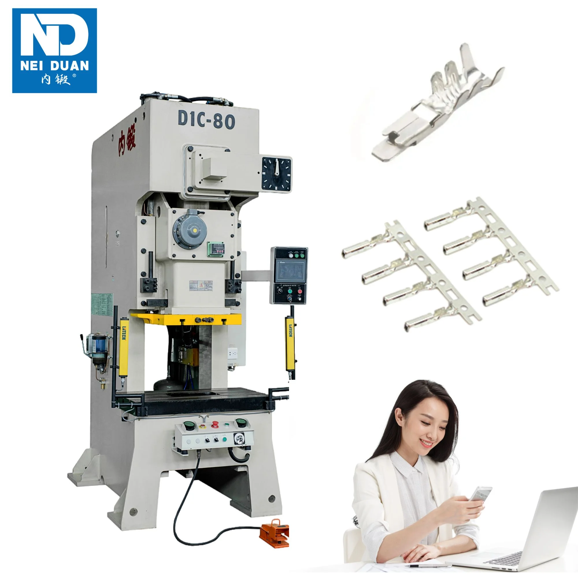 Servo Mechanical Pnuewmatic Crank Cable Press Metal Sheet Electrical Terminal Crimping Pressing Machine