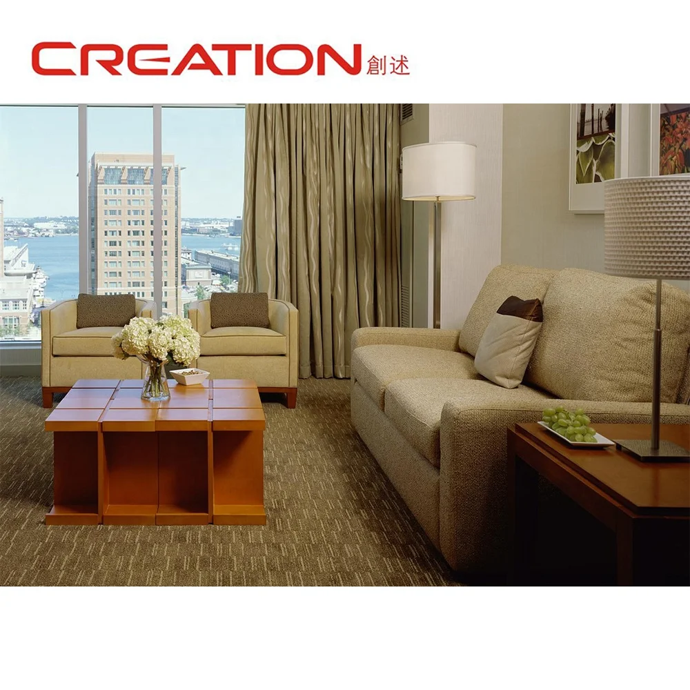 Simple best western hotel furniture leather sofa