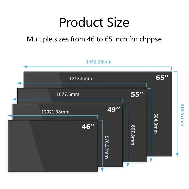 49 Inch Wall Mount 3x3 Video Wall Panel 5.5mm Narrow Bezel Advertising Display Full HD Screen LCD Video Wall