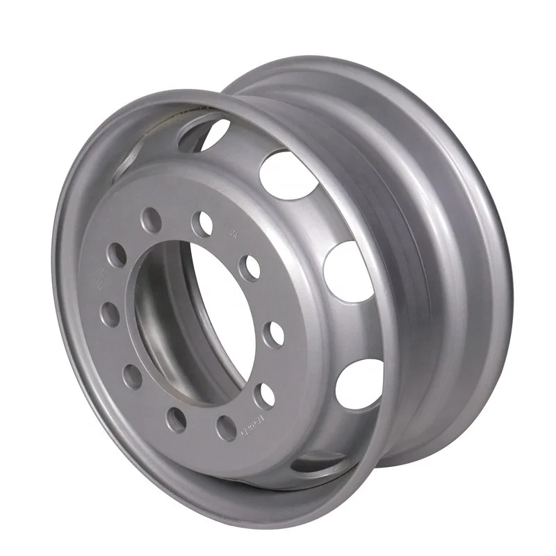 
17.5*6.75 heavy truck wheel rim steel tubeless wheel for Dongfeng truck use 