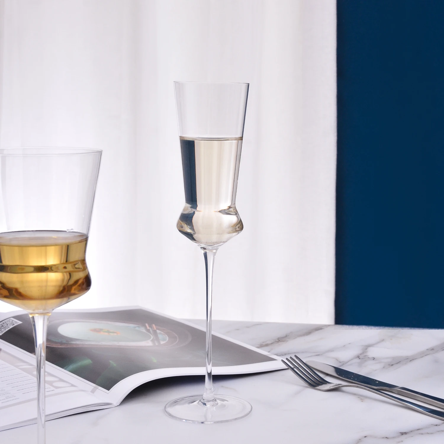 Samlife-FL24103 Champagne Glass Cup Wholesale Wedding Toasting Flutes Clear Wine Flute Glasses