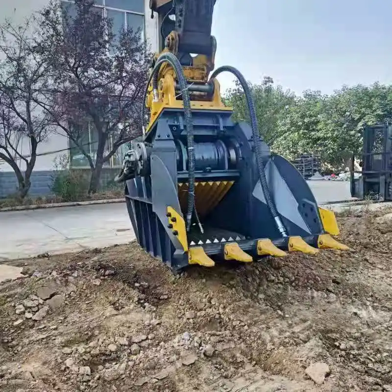 Multi-effect High Performance Excavator  Demolition Crusher Bucket for Construction Works