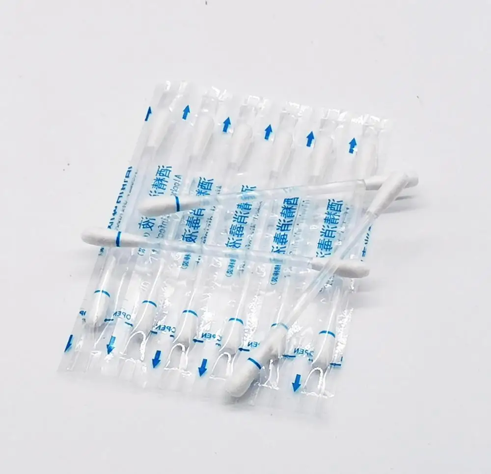 alcohol filled swab Individual packed best selling Alcohol Liquid Filled Cotton Swabs plus