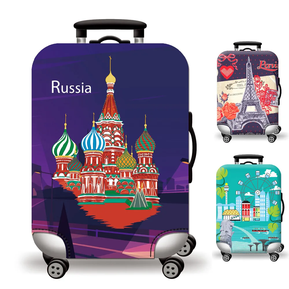 Wholesale 1000 More Designs She and He  Couple Travel Luggage Suitcase Protector Cover