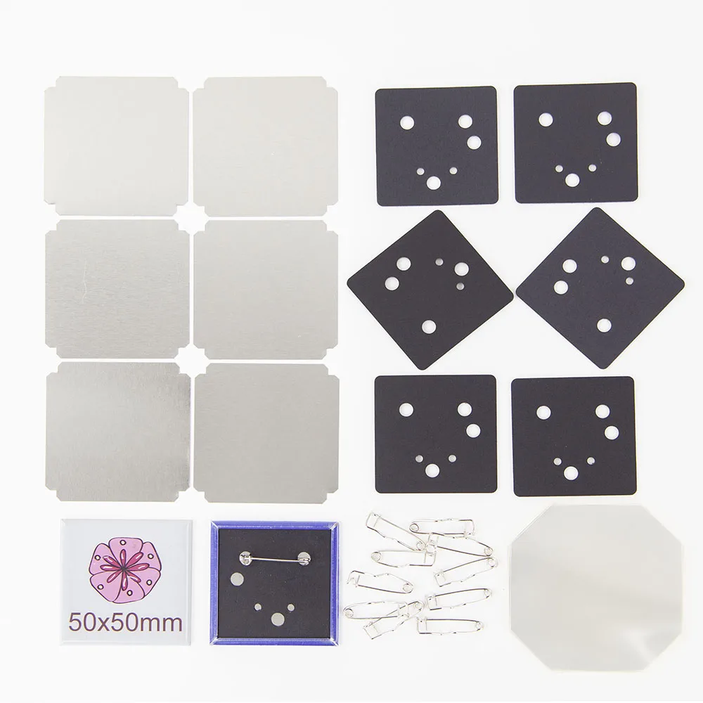 Angular 50X50mm Rubber Magnet Button