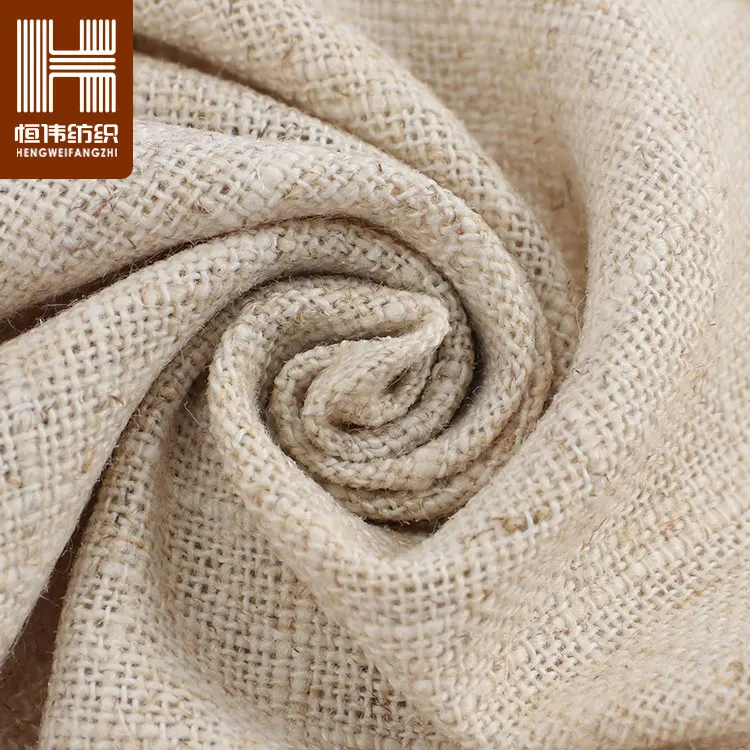 Newest French Linen Cotton slubbed Fabric for Curtains