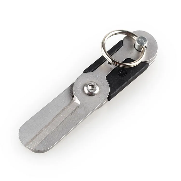 Outdoor EDC Necessary Tool All In One Versatile Tool Mini Stainless Steel Scissor Latch with Spring