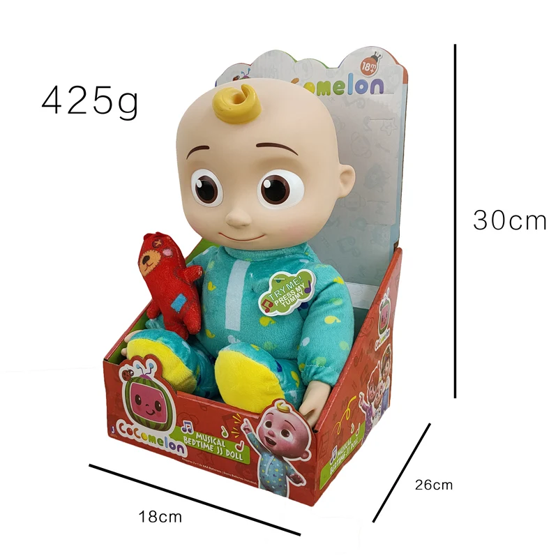 2021 Baby JoJo Boy plastic cocomelon jj doll Musical Doll Animation toys for