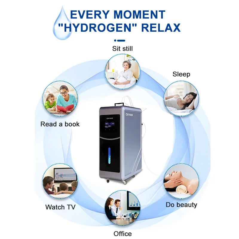 PEM Browns Gas Machine Molecular Hydrogen Breathing Machine Hydrogen Water Generator 3000ml Hydrogen Generator for Inhalation