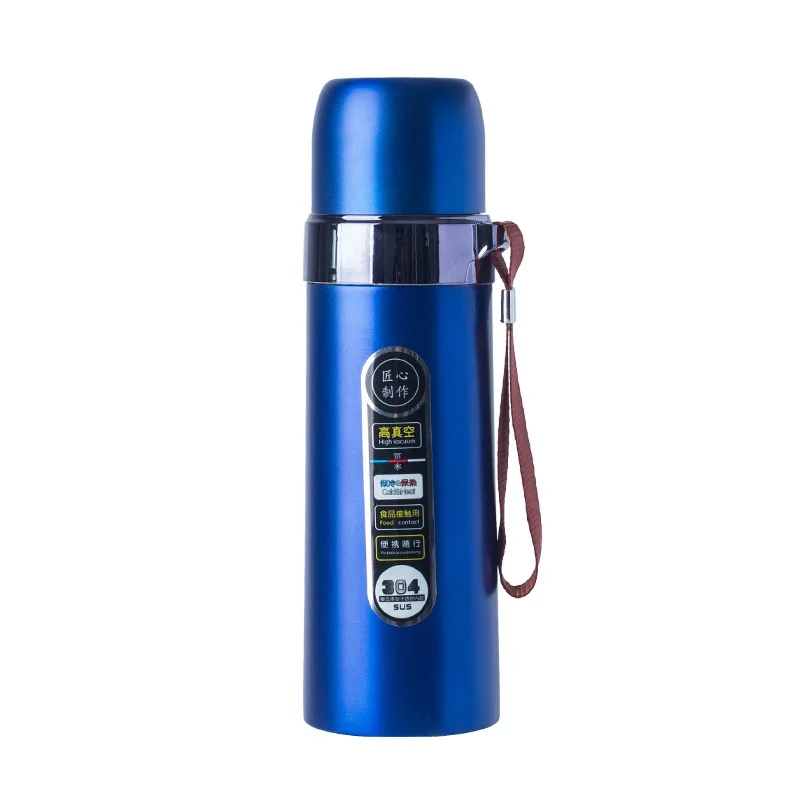 
550ml Thermos Double Wall Drinking Designed Stainless Steel Water Bottle With Lid 