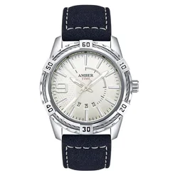 Amber Time Cow Leather Band Men Watch 2020 Fashion 3 Atm Luxury Custom Men Watch Wristwatches