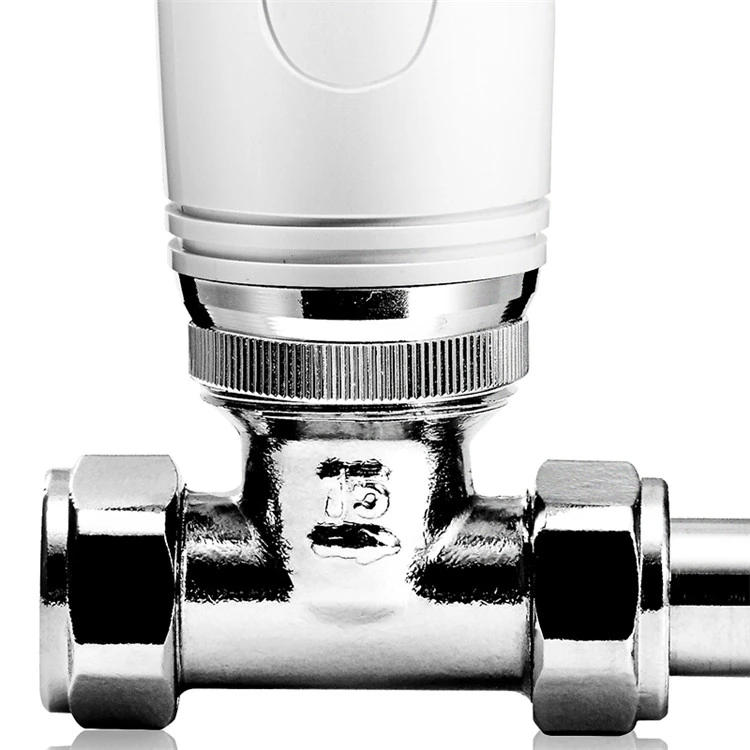 HVAC Systems Backwater Valve Straight Thermostatic Radiator Valve TRV With EN215