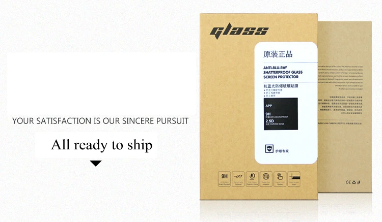 Factory Directly Ready To Ship Eco Friendly Smart Mobile Phone Tempered Glass Screen Protector Box
