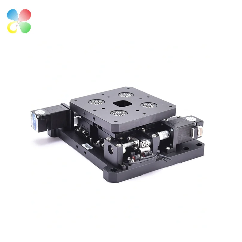 C&K 120*120mm Factory Selling UVW Electric Positioning Stage Multi Axis Translation Stage For Optical Instrument Motorized Stage
