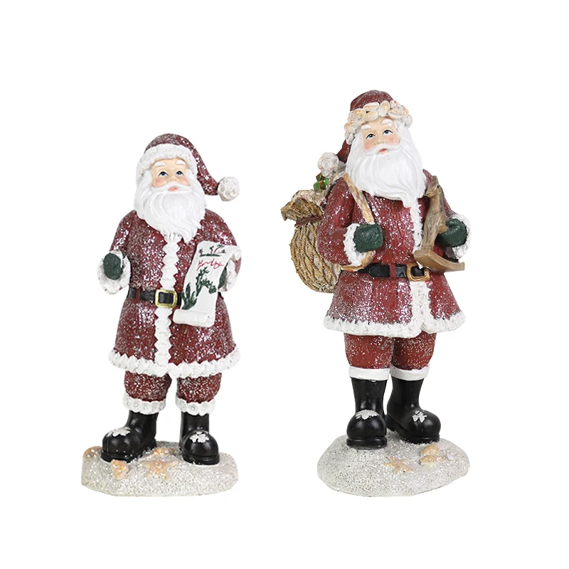 Redecco Popular Poly resin Santa Claus Santa Claus Costume Mascot Santa Clause For Sale