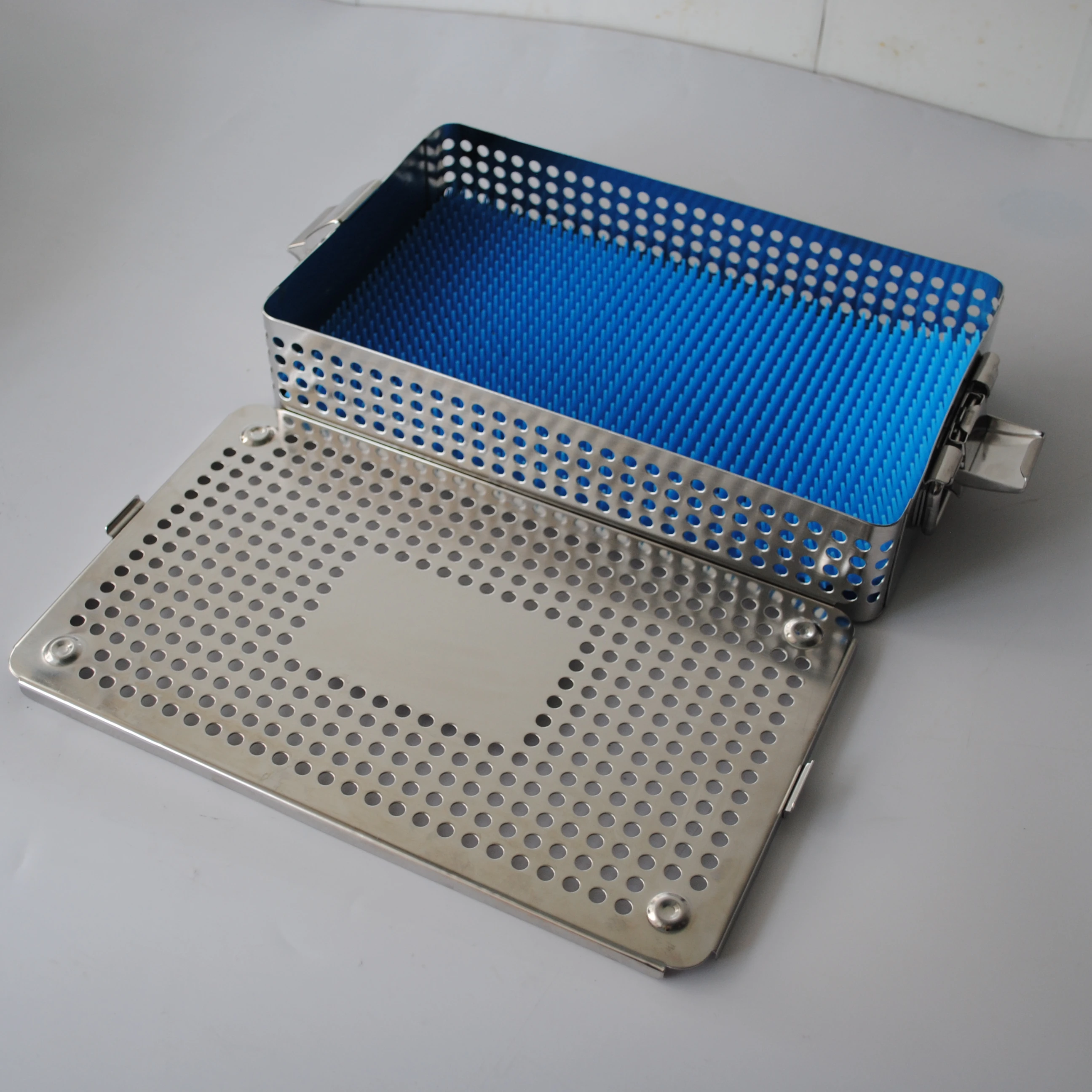 Customized Surgical Instruments Stainless Steel Sterilization Container Box Autoclave Sterilization Tray
