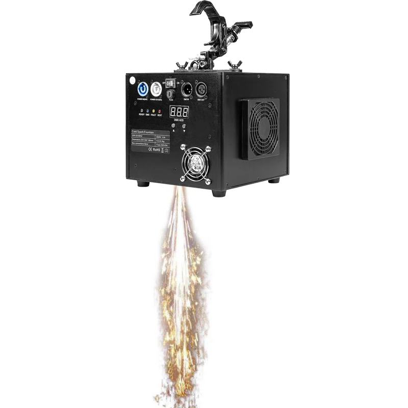 Waterfall 650w Hanging Upside Down sparkler fireworks cold spark fountain machine for Wedding Party Stage