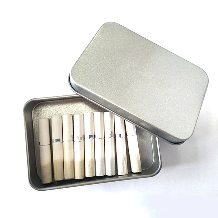 China Directly Sale Exquisite Decorative Small Size Square Cigarette Tin Boxes