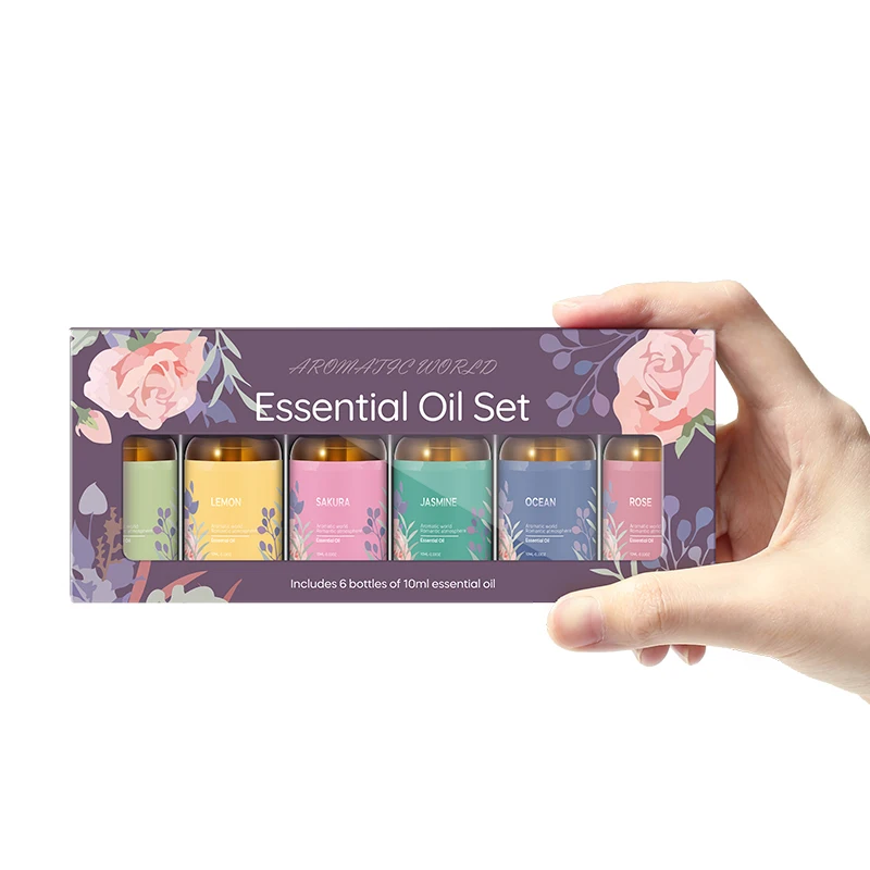 Essential oil Private label 100% Aroma Diffuser Essential Oil Set 6 Bottles Natural Essential Oil