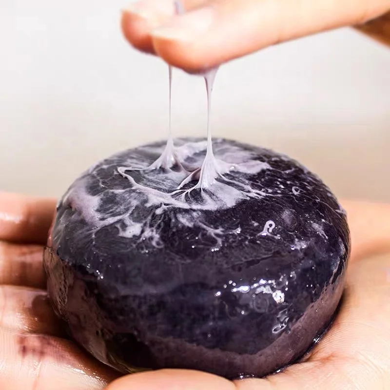 OEM 100g Charcoal original round mekako natural antiseptic raw african Dudu osun black mekako soap