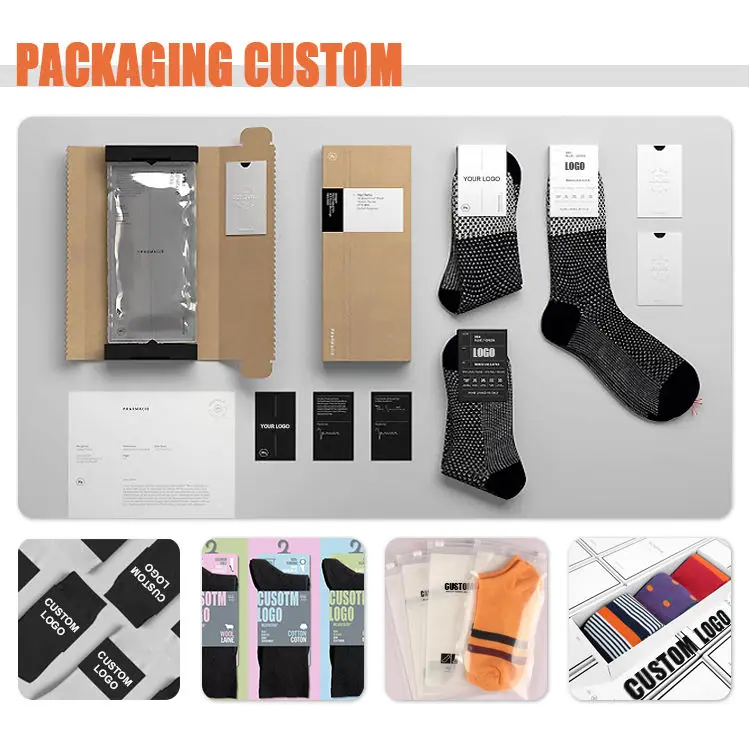 Free Sample High Quality Cotton Bamboo Winter Crew White Socks Womens Unisex Jacquard Custom LOGO Sports Socks