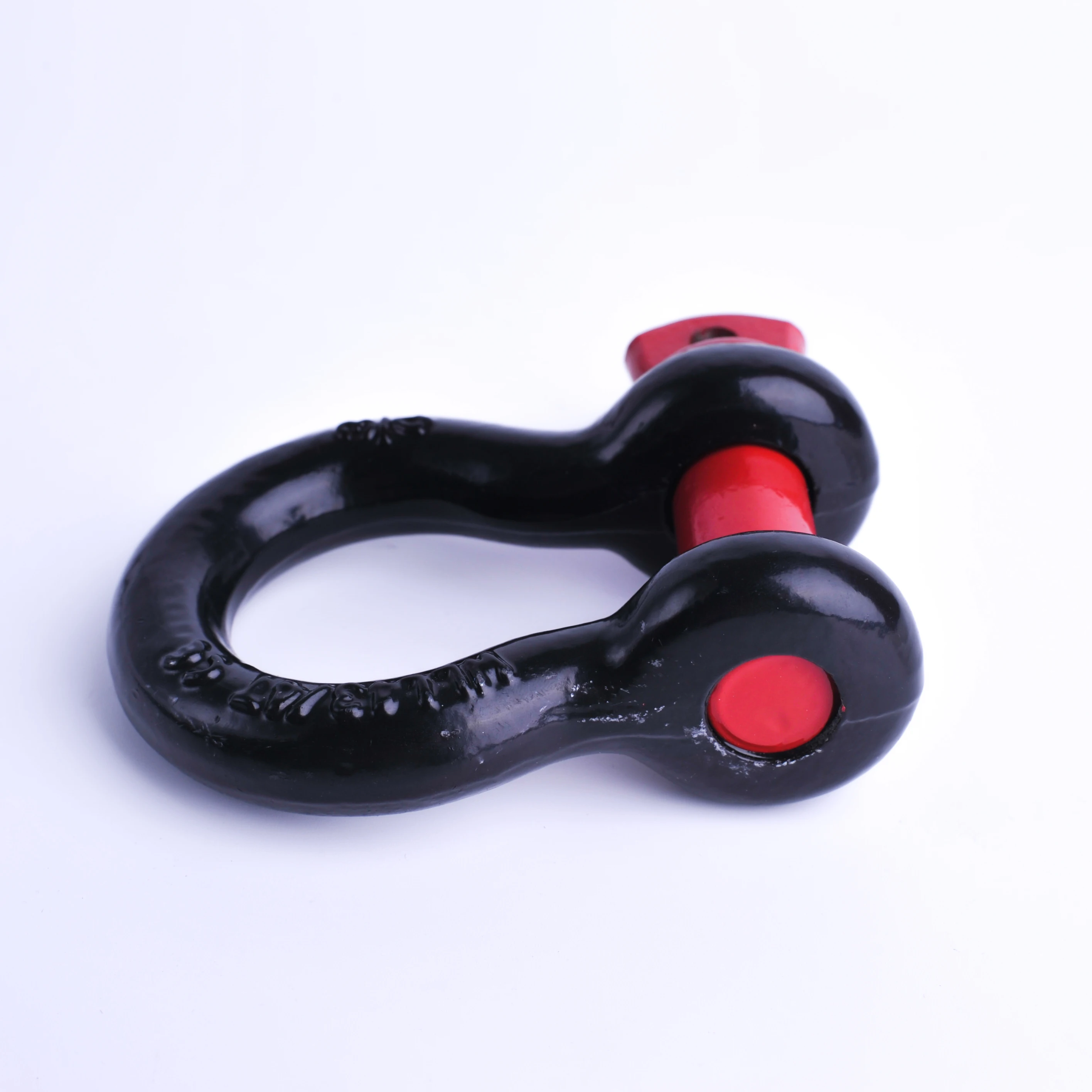 Black Forged Steel Bow Shackle G-209 US Type Standard Screw Pin Marine D Shackle Galvanized Surface Treatment Anchor Shackle