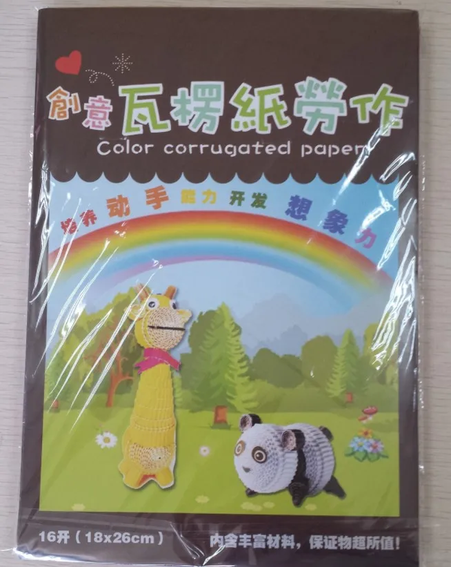 Corrugated Cardboard Strips DIY Paper Sheet Cardboard Color Corrugated Paper for Handcraft