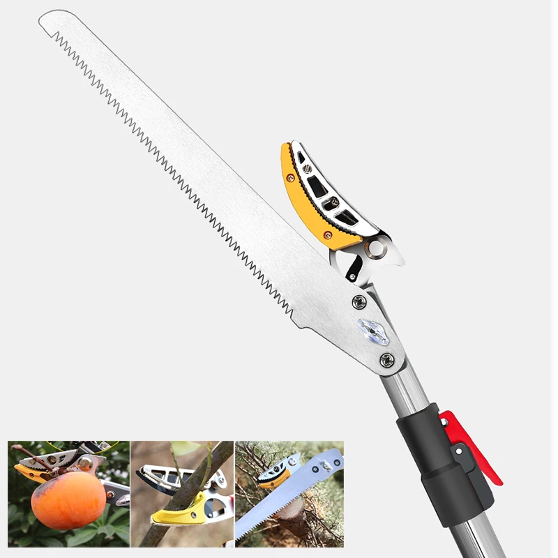 13 feet Fruit Picking Scissors with Aluminum Extension Pole Long Handle