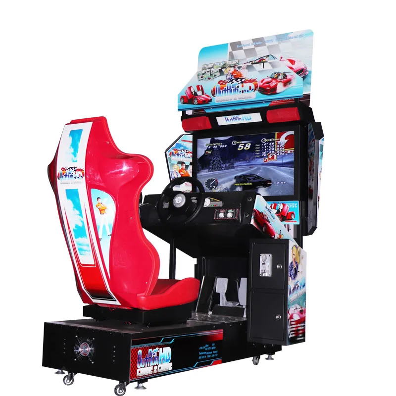 Game console cabinet sales Outrun Racing Car Game Machine Arcade Racing Simulation for Amusement arcade game zone