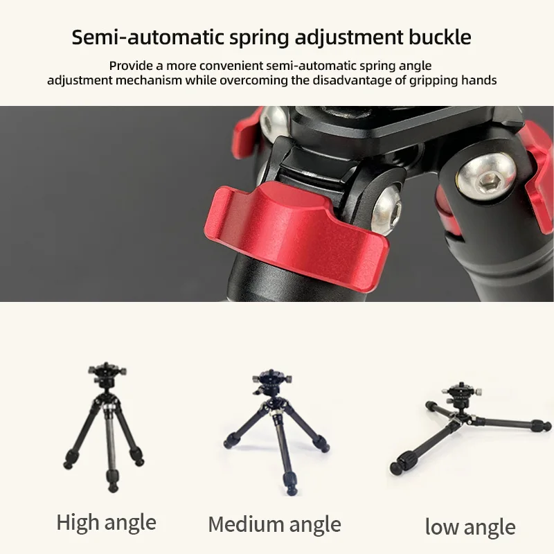 Carbon Fiber Tripod Extended Professional Table Stand Camera Live Tripod Adjustable Height with 1/4 Screw Tripod for SLR Camera