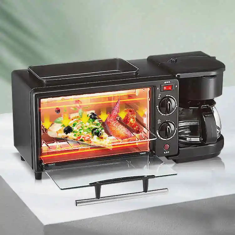Домашнее использование, все в одном, кофеварка для завтрака, Мини электрическая подложка, духовка, жаровня