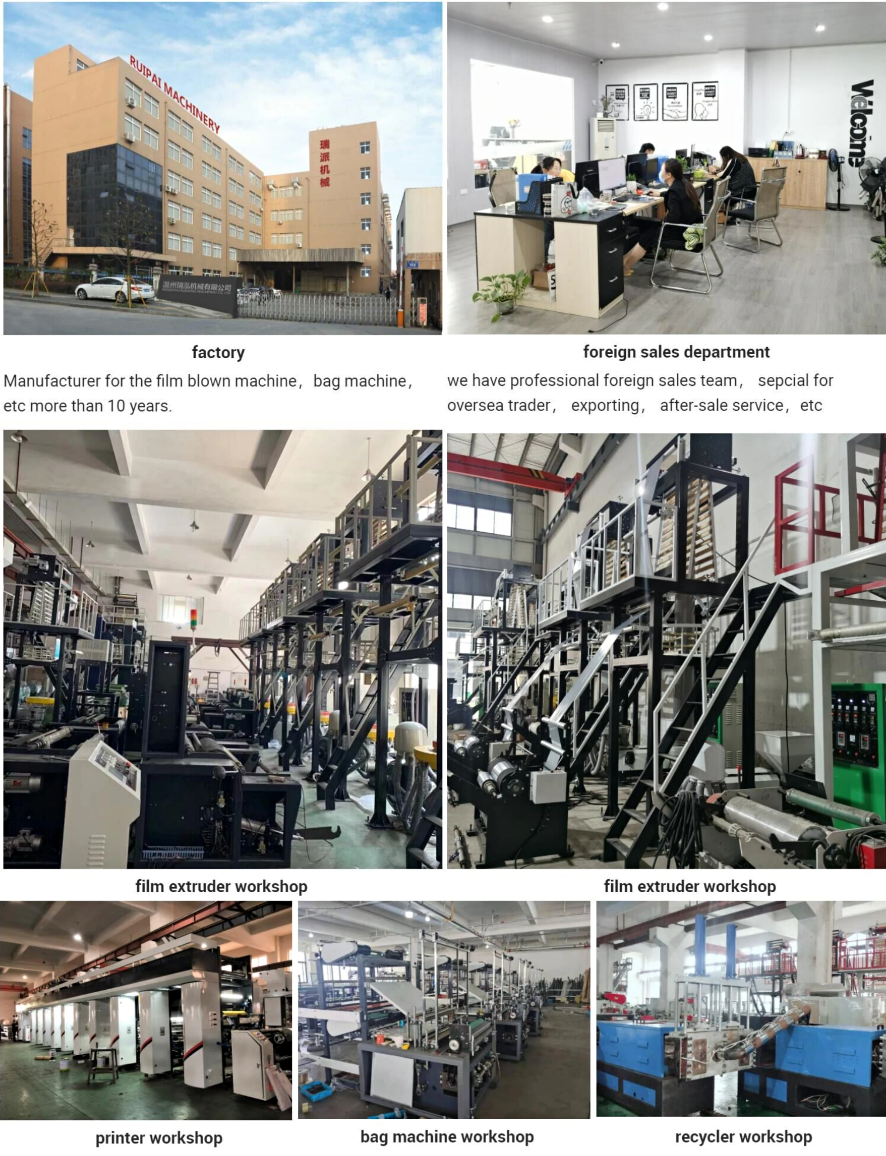 Ruipai brand plastic film 8 color roto gravure printing machine