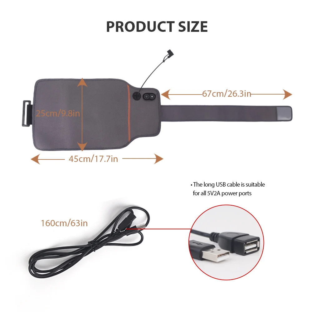 Lower Back Pain Relief electric portable menstrual heating pad shoulder heating wrap