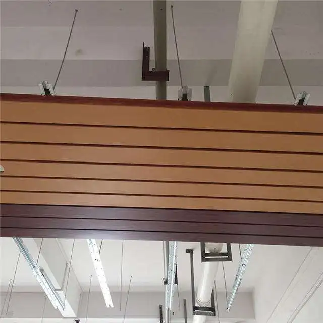 suspended metal strip ceiling aluminium slat ceiling