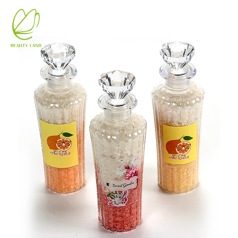 Wholesale Luxury Bath Salts Jar Epsom Salt Aromatherapy Scented Dead Sea Salt Relax Bath OEM Private Label