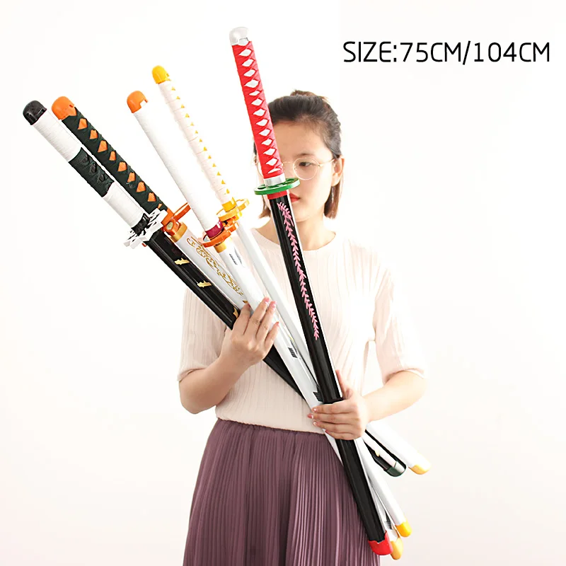 Hot Sale Wooden Sword Toy Demon Slayer Cosplay With Sword Holder Ornaments Demon Slayer Katana Ninja Sword