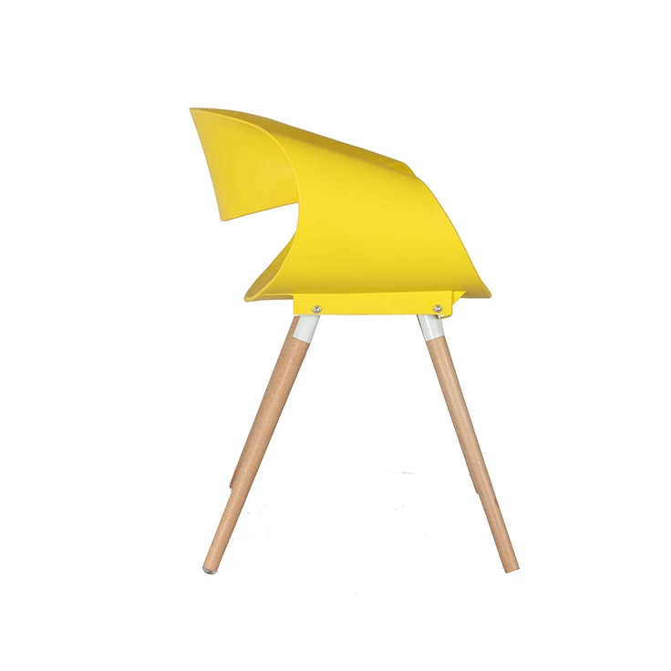 hot selling classic black wooden white plastic restaurant dining chair