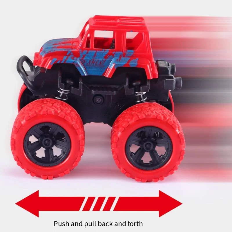 Hot Sale Four Wheels Small Off Road Vehicle 360 Rotation Toy Trucks Friction Toy For Kids