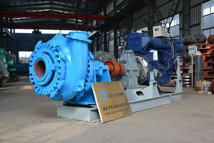 Sand and Gravel Suction Pump Unit Driven by  Diesel Engine and Marine  Gear  Box For Sea Sand Dredging