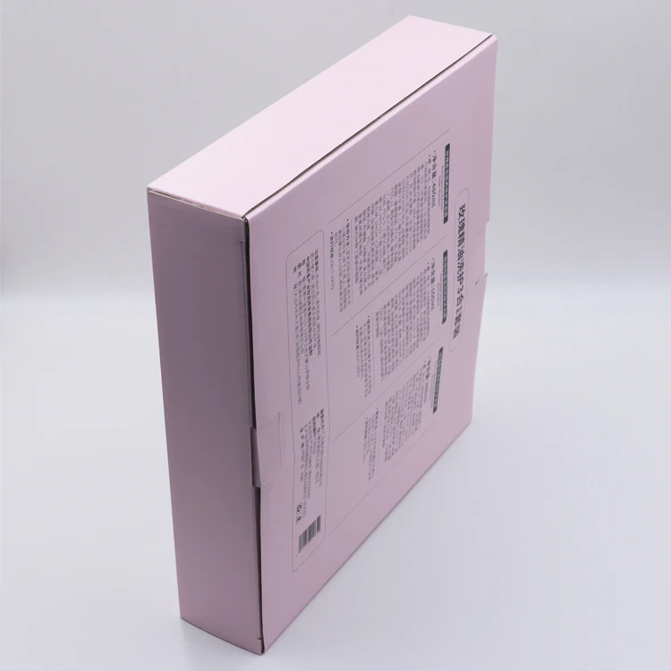 Custtom Luxury Cosmetic Shampoo Skincare Set Packaging Corrugated Carton Box with Handle Corrugated Shipping Boxes with windows