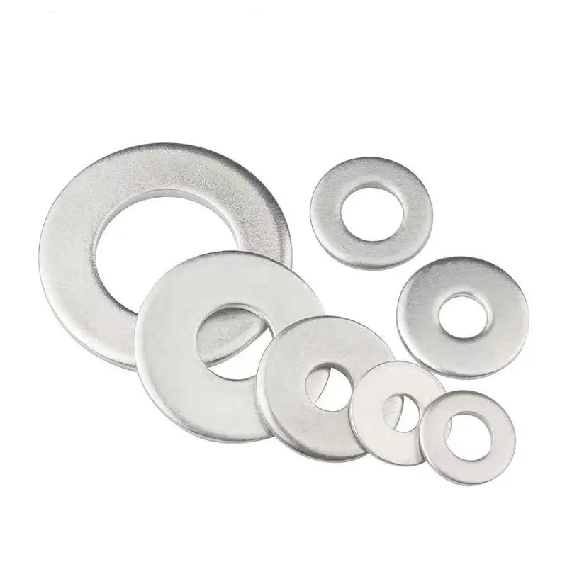 Factory supply stainless steel ss304 ss316 flat washer M2-M24 plain washer