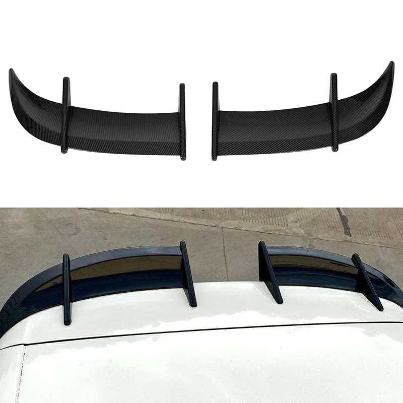High quality carbon fiber rear spoiler ABS style Car Tuning Wing for  Automotive Exteriors