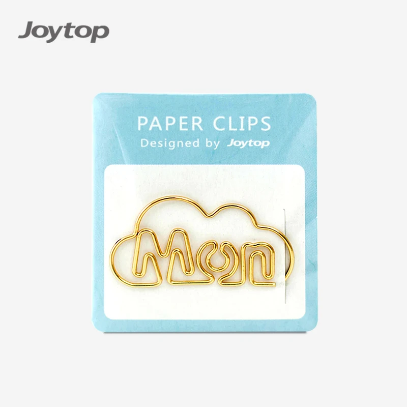  Металлические зажимы Joytop 7298 для планировщика недели месяца в офисе под заказ золотого