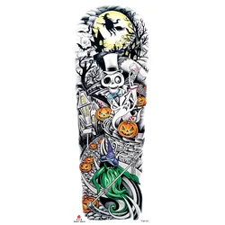 halloween decor custom  arm tattoo temporary halloween tattoo sticker