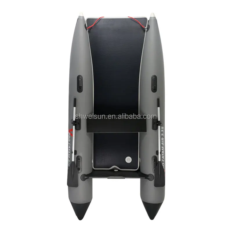 Factory Directly Inflatable 3.35 Dinghy 5 Person Speed Fishing Boat with Air Deck Hull Floor Speed Boat